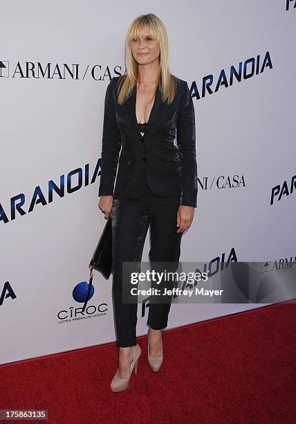 Actress Bonnie Somerville arrives at the 'Paranoia' - Los Angeles Premiere at DGA Theater on August 8, 2013 in Los Angeles, California.