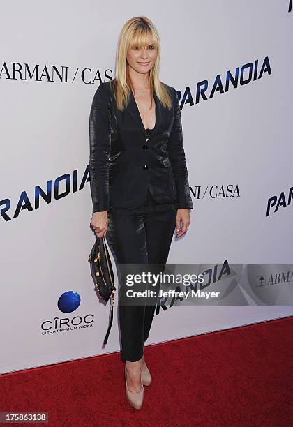 Actress Bonnie Somerville arrives at the 'Paranoia' - Los Angeles Premiere at DGA Theater on August 8, 2013 in Los Angeles, California.