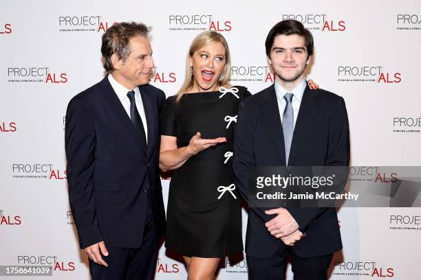 Ben Stiller, Christine Taylor, and Quinlin Dempsey Stiller attend the Project ALS 25th Anniversary Gala at Jazz at Lincoln Center on October 26, 2023...
