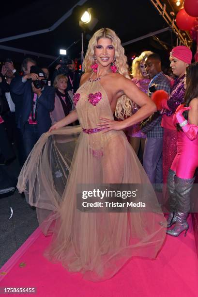 Micaela Schäfer at her 40th birthday party at Bellucci Restaurant on November 1, 2023 in Berlin, Germany.