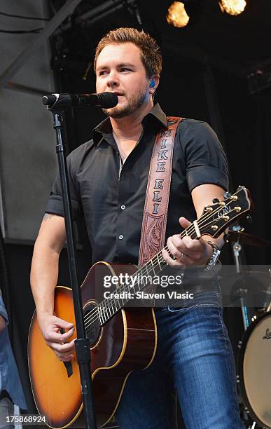 Mike Eli of Eli Young Band performs at "FOX & Friends" All American Concert Series outside of FOX Studios on August 9, 2013 in New York City.