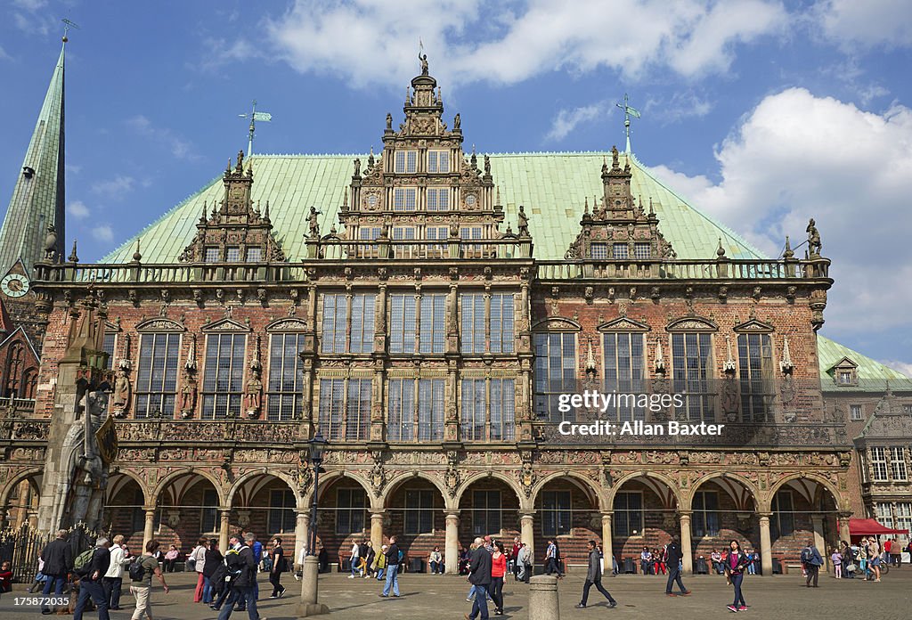 Facade of Bremen Old town hall