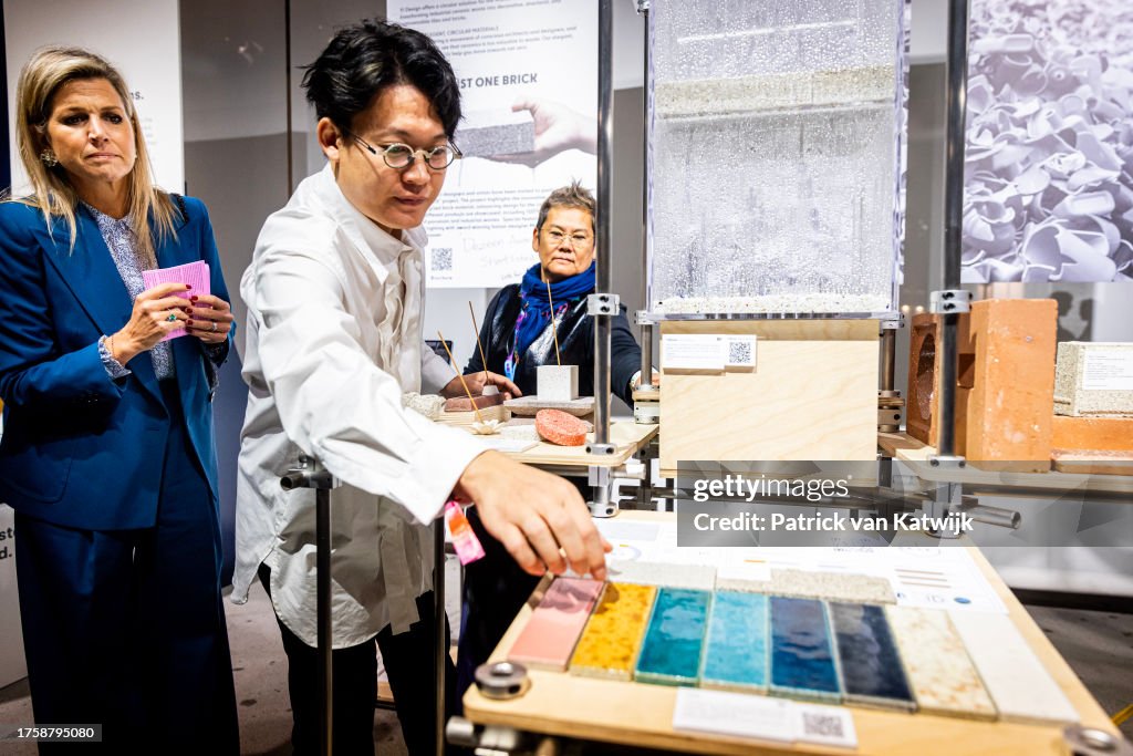 Queen Maxima Of The Netherlands Visits The Dutch Design Week In Eindhoven