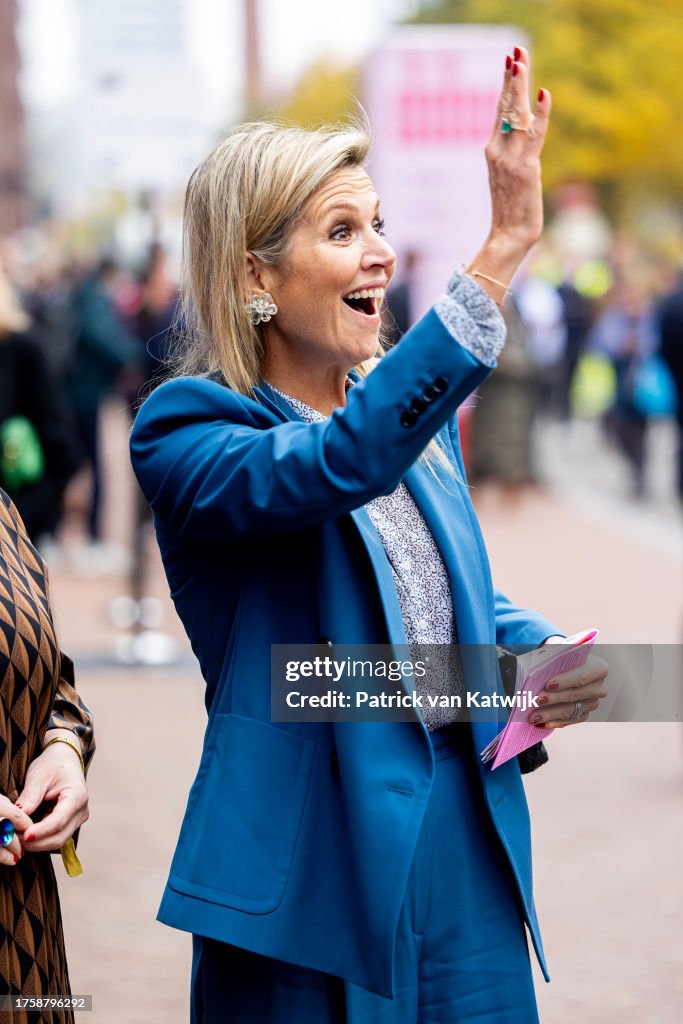 Queen Maxima Of The Netherlands Visits The Dutch Design Week In Eindhoven