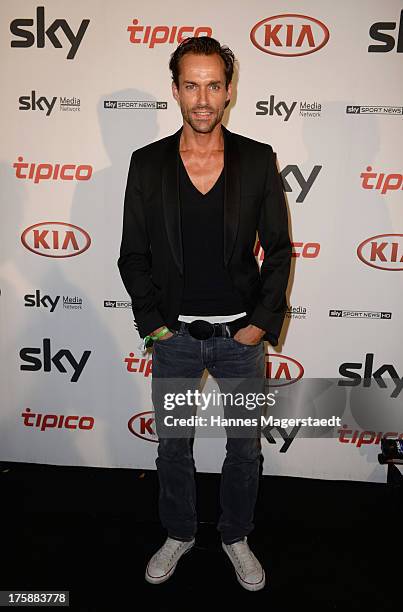 Sven Hannawald attends the Sky Bundesliga Season Opening Party at Heart on August 9, 2013 in Munich, Germany.