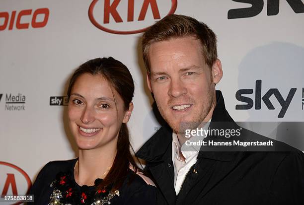 Herbert Kloiber and his wife Julia attend the Sky Bundesliga Season Opening Party at Heart on August 9, 2013 in Munich, Germany.