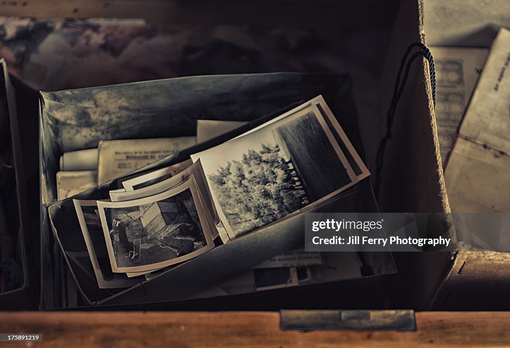 Photos in a drawer