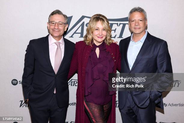 Josh Goldstine, President of Worldwide Marketing, Warner Bros. Picture Group, Dea Lawrence, Variety Chief Operating and Marketing Officer and Michael...