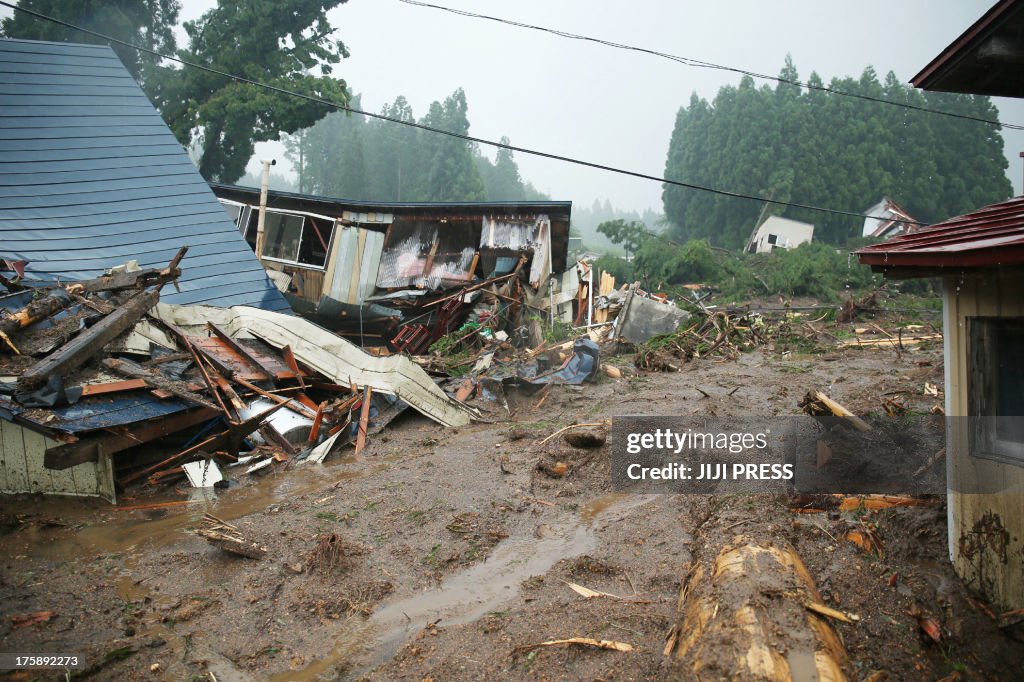 JAPAN-RAIN-WEATHER-ACCIDENT