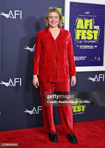 Greta Gerwig attends the 2023 AFI Fest - Screening of "Pee-Wee's Big Adventure" at TCL Chinese Theatre on October 26, 2023 in Hollywood, California.