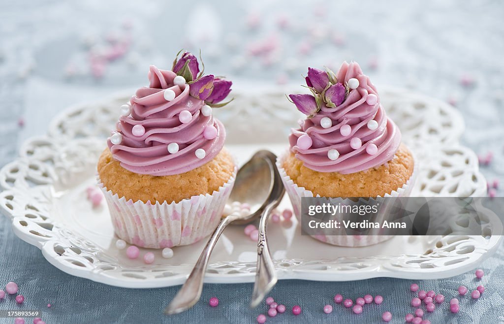 Rose cupcakes