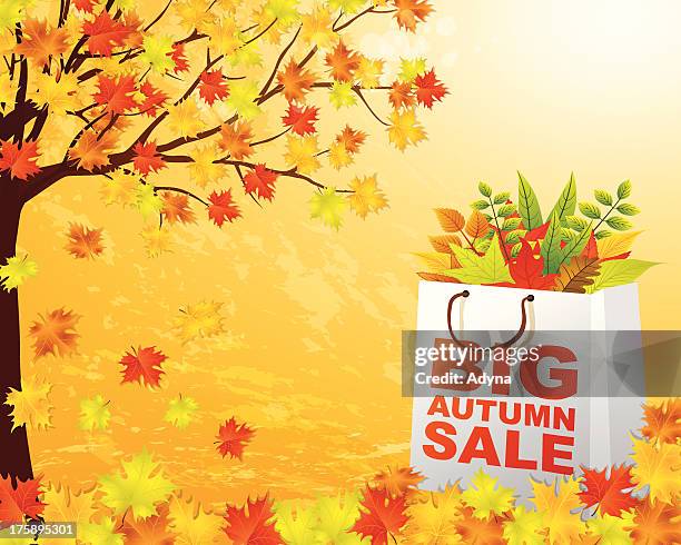 autumn background - brown paper bag background stock illustrations