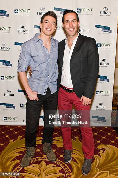 Steve Grand and John Forrest Ales at Hilton Chicago to kick off North Halsted Market Days. The event was sponsored by Hilton Hotels & Resorts to...