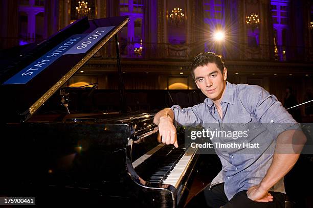 Steve Grand at Hilton Chicago to kick off North Halsted Market Days. The event was sponsored by Hilton Hotels & Resorts to raise funds for LGBT Youth...