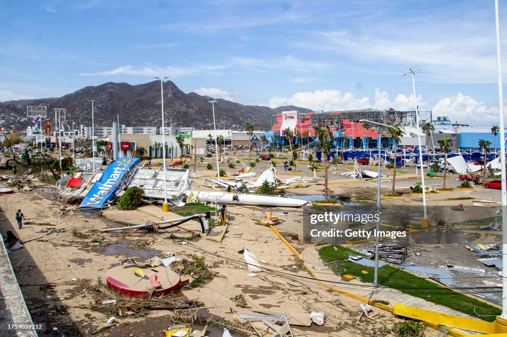 Aftermath of Hurricane Otis In Acapulco