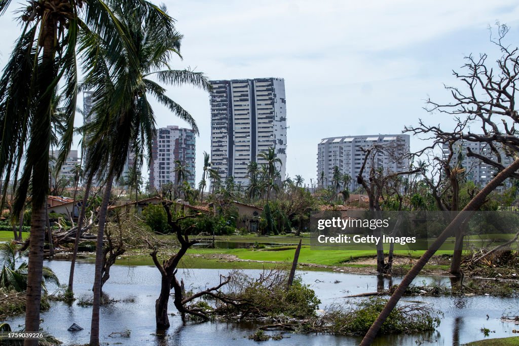 Aftermath of Hurricane Otis In Acapulco