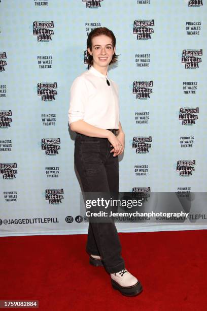 Cydney Kutcipal attends the Toronto premiere of the North American tour of "Jagged Little Pill" at Princess of Wales Theatre on October 26, 2023 in...