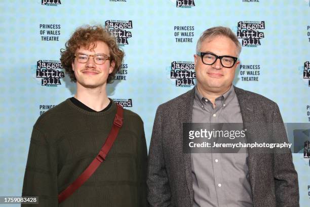 Ben Page and Steven Page attend the Toronto premiere of the North American tour of "Jagged Little Pill" at Princess of Wales Theatre on October 26,...