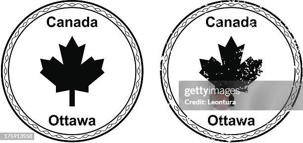 canadian passport stamp - canadian passport stock-grafiken, -clipart, -cartoons und -symbole