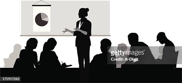 to teach others - training class stock illustrations