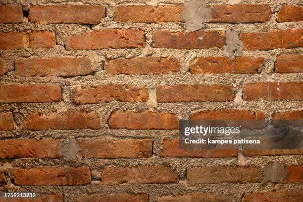 vintage brick wall pattern background and textures - masonry wall stock pictures, royalty-free photos & images
