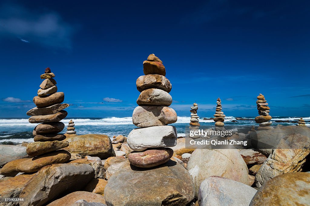 Stone beside Cape of Good Hope