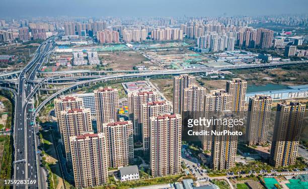 Photo taken on November 1, 2023 shows the completed housing project in Hefei, Anhui province, China.