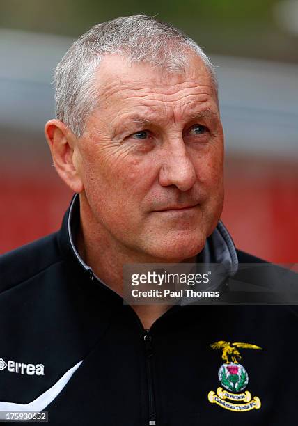 Manager Terry Butcher of Inverness Caledonian Thistle looks on during the Scottish Premier League match between Dundee United and Inverness...