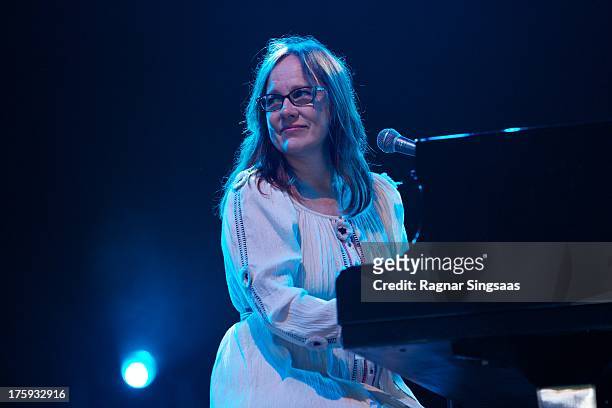 Iris DeMent performs on Day 3 of the Way Out West Festival at Slottskogen on August 10, 2013 in Gothenburg, Sweden.
