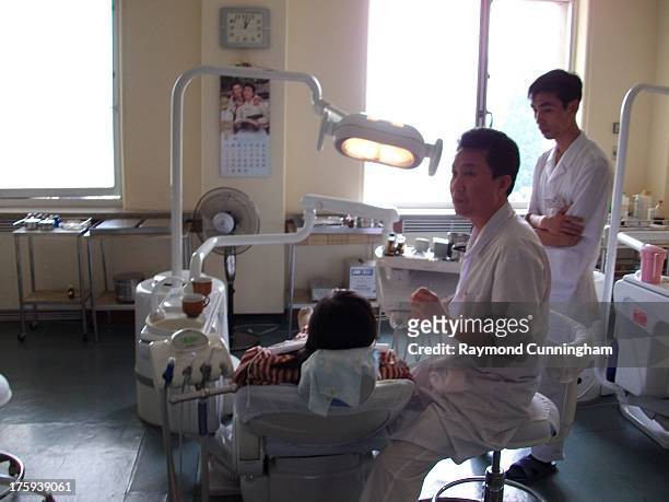Dental clinic at the Pyongyang Maternity Hospital.