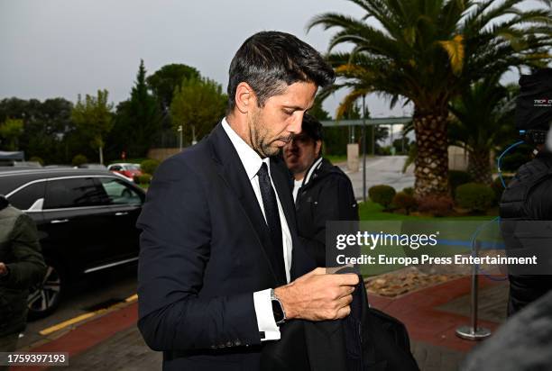 Fernando Verdasco arrives at the morgue, on October 26 in Tres Cantos .