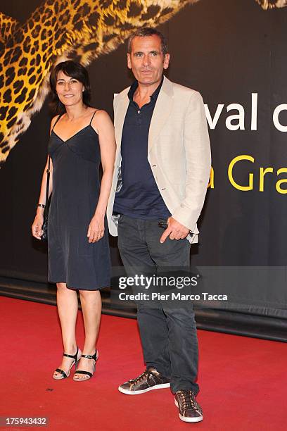 Maryline Canto and Antoine Chappey attend a photocall during the 66th Locarno Film Festival on August 10, 2013 in Locarno, Switzerland.