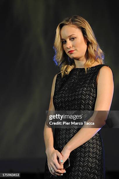 Actress Brie Larson attends a photocall during the 66th Locarno Film Festival on August 10, 2013 in Locarno, Switzerland.