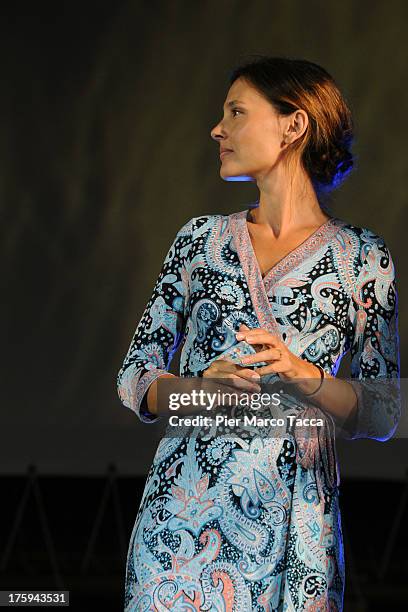 Actress Virginie Ledoyen attends a photocall during the 66th Locarno Film Festival on August 10, 2013 in Locarno, Switzerland.