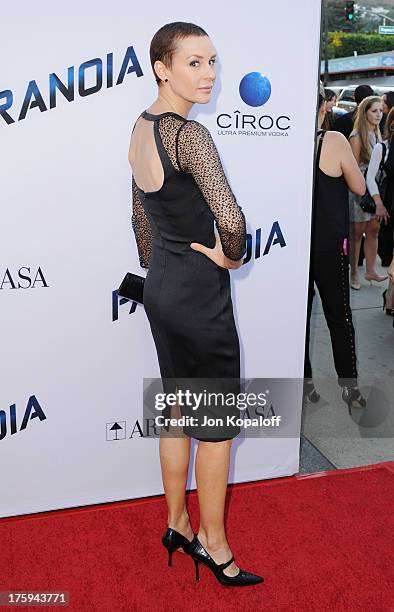 Actress Embeth Davidtz arrives at the Los Angeles Premiere "Paranoia" at DGA Theater on August 8, 2013 in Los Angeles, California.