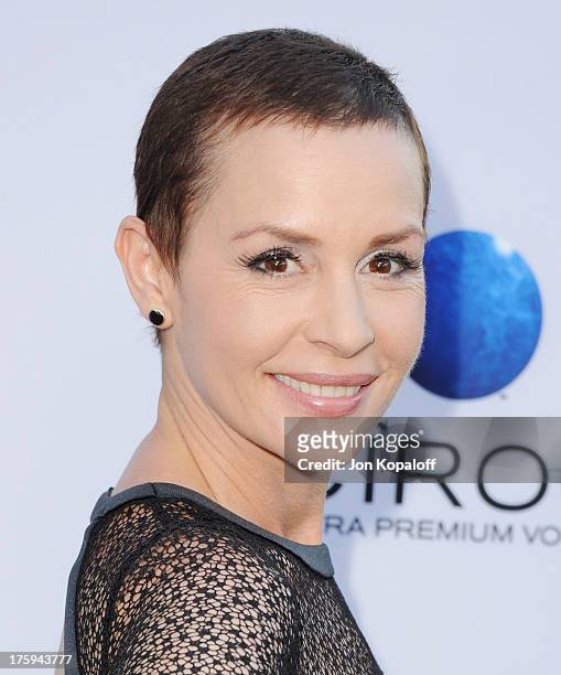 Actress Embeth Davidtz arrives at the Los Angeles Premiere "Paranoia" at DGA Theater on August 8, 2013 in Los Angeles, California.