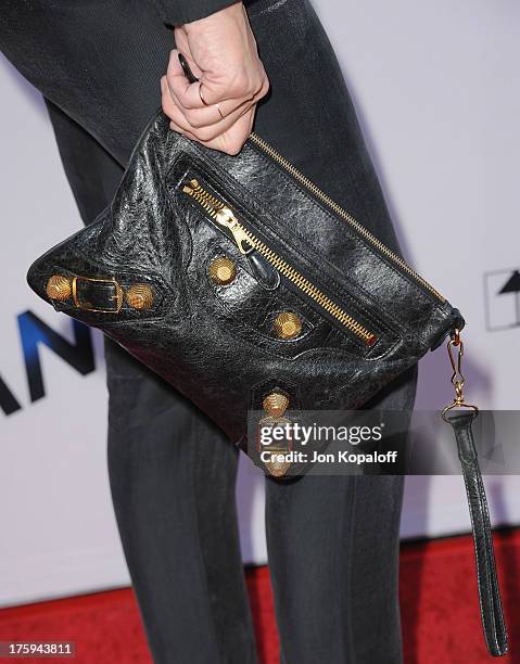 Actress Bonnie Somerville arrives at the Los Angeles Premiere "Paranoia" at DGA Theater on August 8, 2013 in Los Angeles, California.