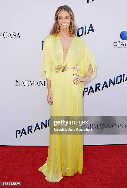 Actress Christine Marzano arrives at the Los Angeles Premiere "Paranoia" at DGA Theater on August 8, 2013 in Los Angeles, California.