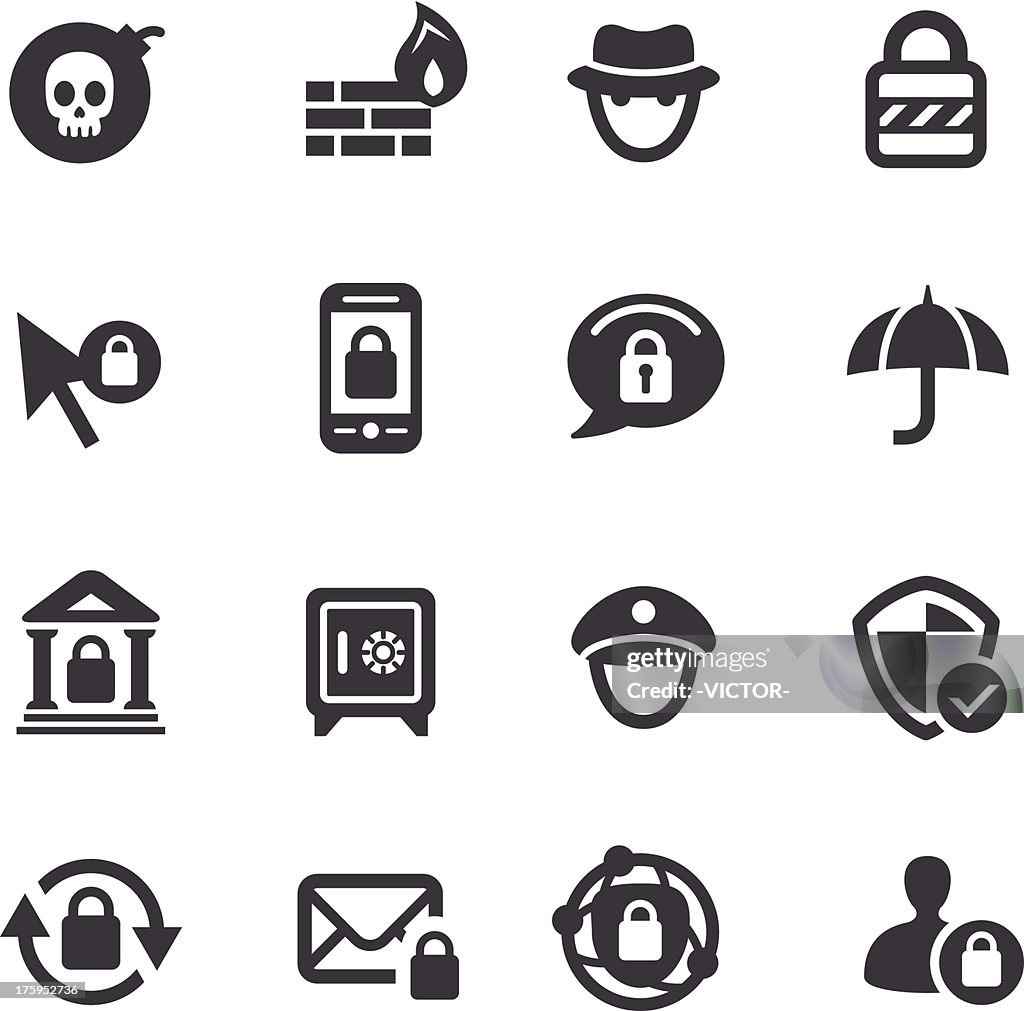 Privacy and Internet Security Icons - Acme Series