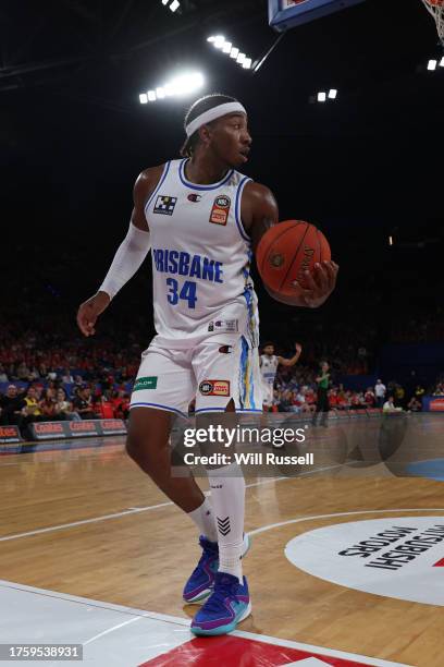 Chris Smith of the Brisbane Bullets during the round five NBL match between Perth Wildcats and Brisbane Bullets at RAC Arena, on October 27 in Perth,...