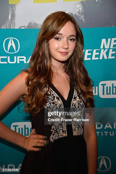 Actress Gina Piersanti attends "It Felt Like Love" premiere during NEXT WEEKEND, presented by Sundance Institute at Sundance Sunset Cinema on August...