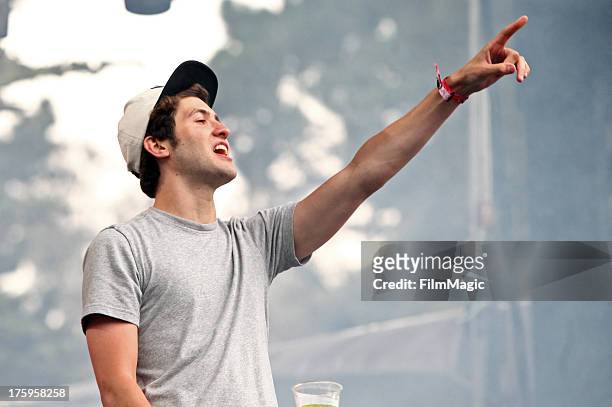 Baauer performs at the Twin Peaks Stage during day 2 of the 2013 Outside Lands Music and Arts Festival at Golden Gate Park on August 9, 2013 in San...