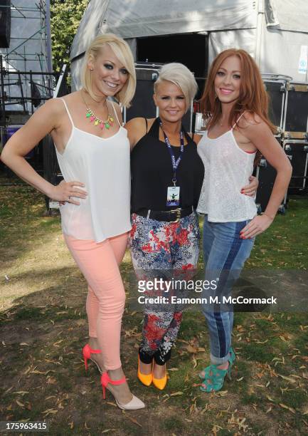 Atomic Kitten perform at the Dubai Duty Free Shergar Cup and concert at Ascot Racecourse on August 10, 2013 in Ascot, England.