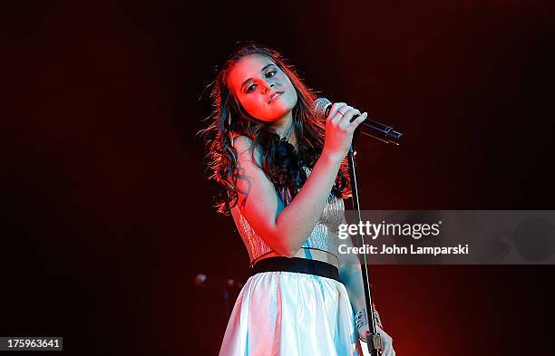 Carly Rose Sonenclar performs at the Best Buy Theater on August 10, 2013 in New York City.