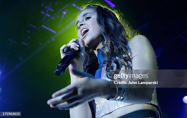 Carly Rose Sonenclar performs at the Best Buy Theater on August 10, 2013 in New York City.