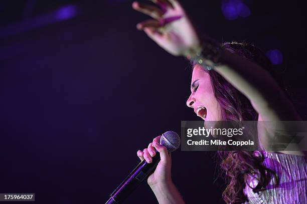 Singer/actress Carly Rose Sonenclar performs at Best Buy Theater on August 10, 2013 in New York City.