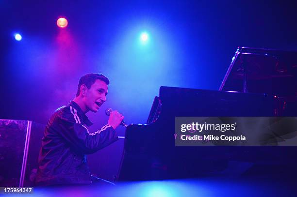 Musician Michael Pollack performs at Best Buy Theater on August 10, 2013 in New York City.