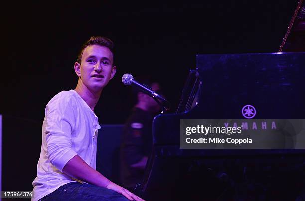 Musician Michael Pollack performs at Best Buy Theater on August 10, 2013 in New York City.