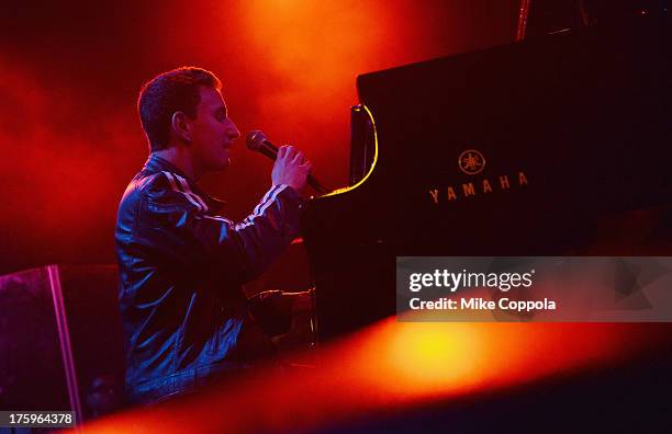 Musician Michael Pollack performs at Best Buy Theater on August 10, 2013 in New York City.