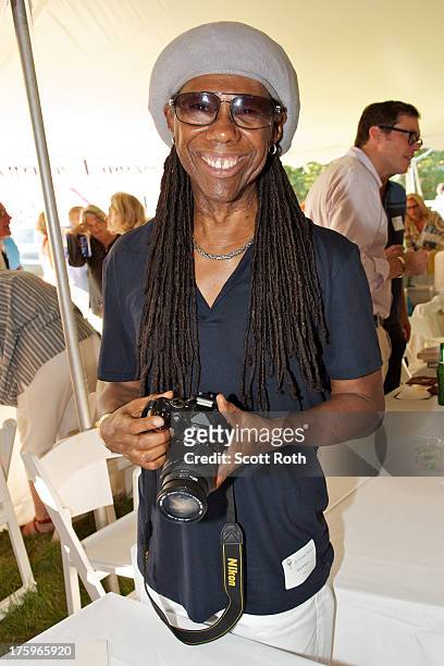 Nile Rodgers attends 9th Annual Authors Night at The East Hampton Library on August 10, 2013 in East Hampton, New York.